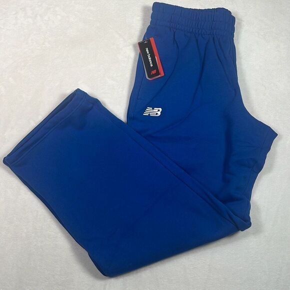 New Balance Fleece Training casual warm Sweatpants Royal Blue NWT Men Large - Picture 1 of 8